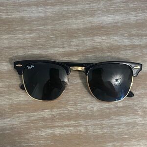 Ray-Ban Classic Black and Gold Sunglasses